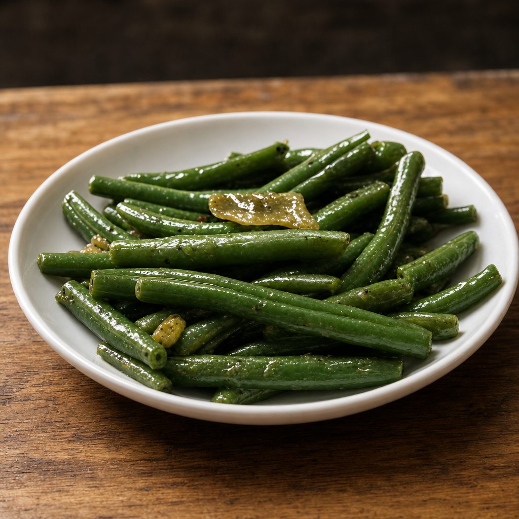 Green Beans with Almonds and Cranberries.